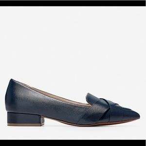 Marine blue women Cole Haan flat shoes